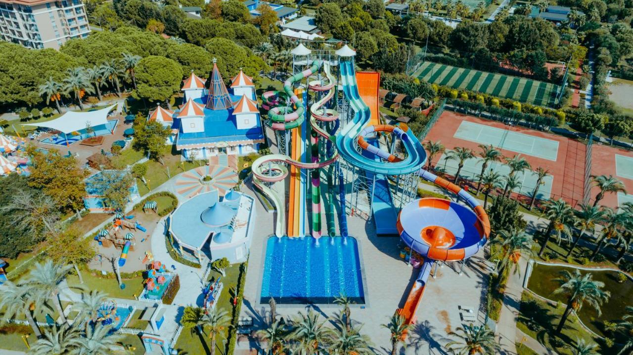 Ic Hotels Green Palace - Kids Concept Antalya Kültér fotó Aerial view of Splash Island