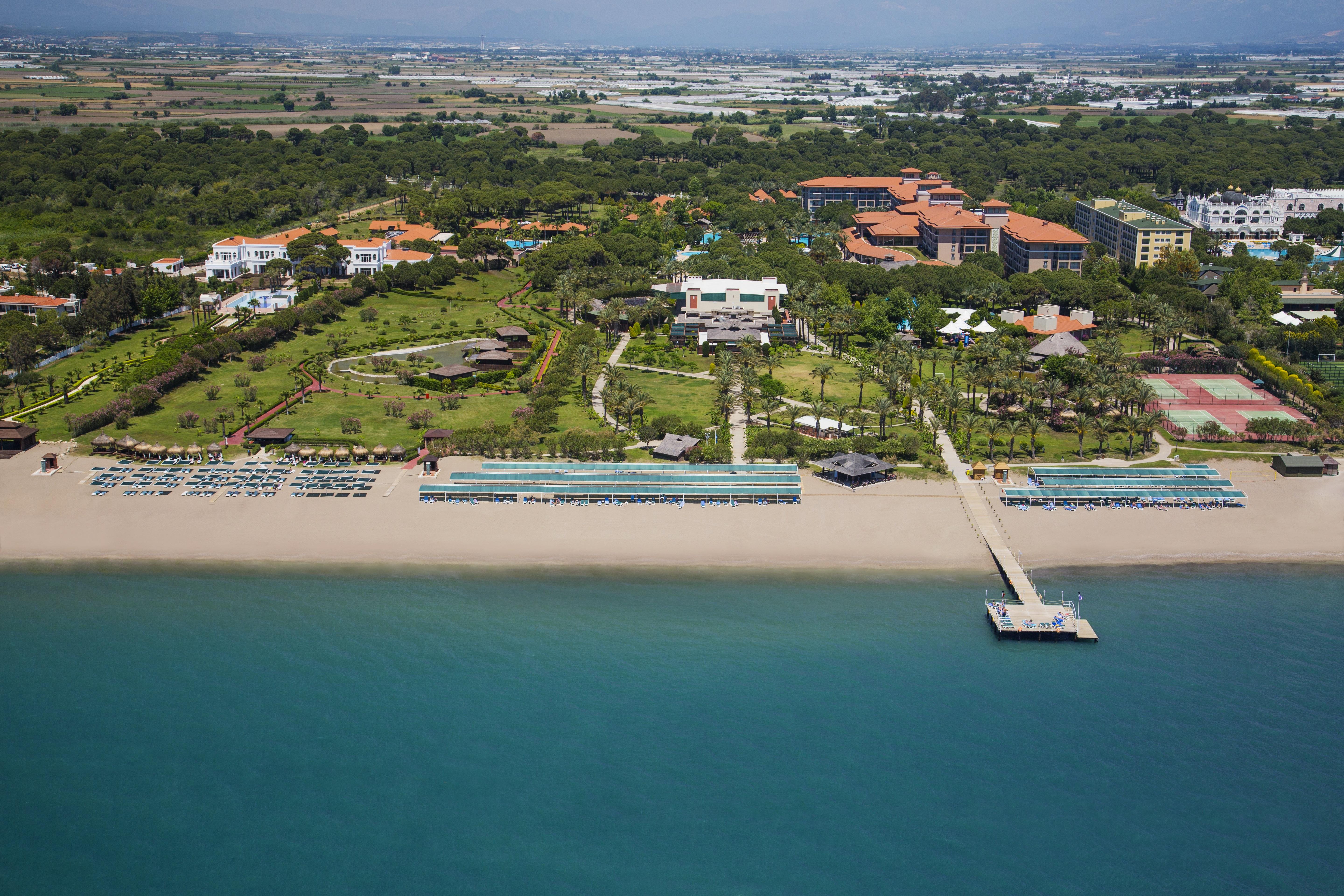 Ic Hotels Green Palace - Kids Concept Antalya Kültér fotó Aerial view of the resort