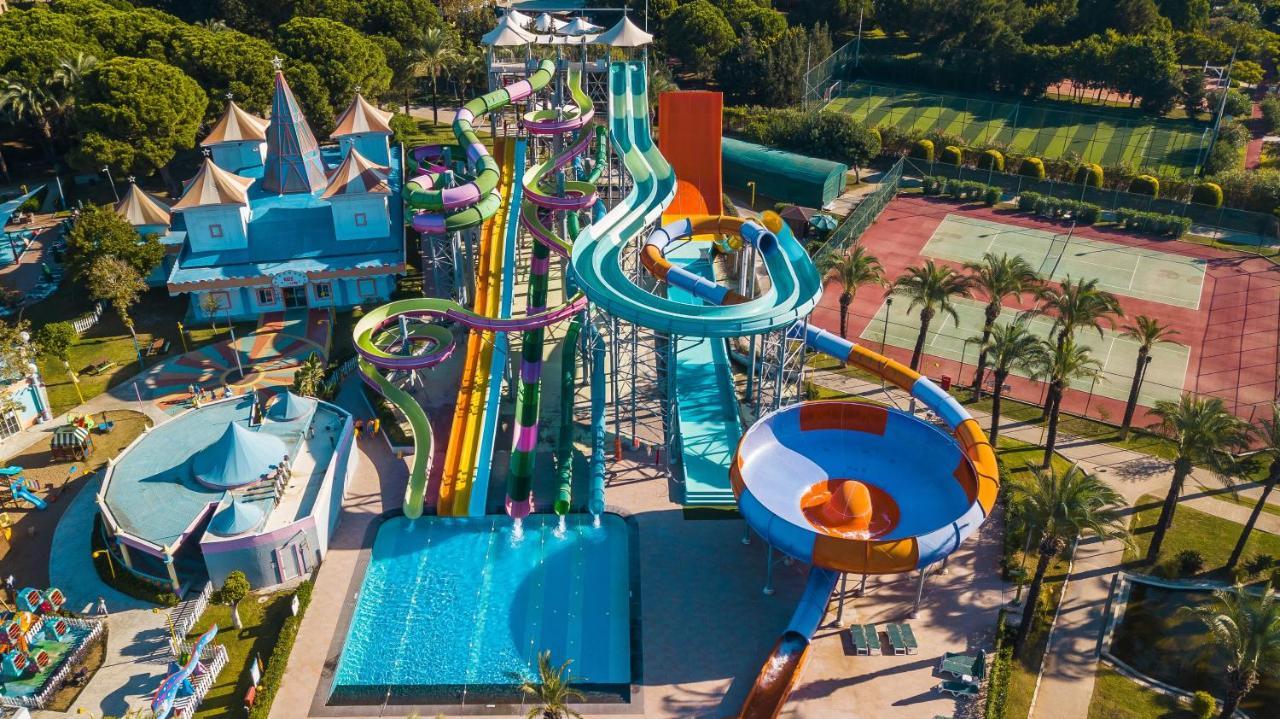 Ic Hotels Green Palace - Kids Concept Antalya Kültér fotó Aerial view of Wet'n'Wild Water World